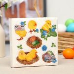 Салфетки бумажные New line «Пасхальные цыплята», 2 слоя, 33*33 см, 20 шт