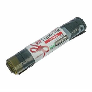 Пакеты для мусора с завязками, особо прочные, 120 л, рулон 5 шт