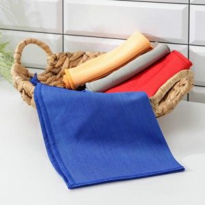 Салфетка для стекол и зеркал Доляна, 30x40 см, цвет МИКС