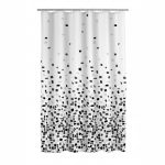 Штора для ванных комнат Zelda чёрный 180х200 см