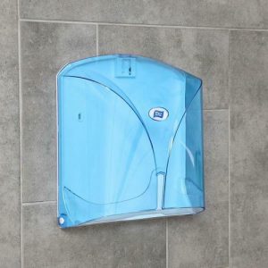 Диспенсер бумажных полотенец в листах, цвет голубой
