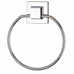 Держатель для полотенца круг самоклеящийся, цвет хром,