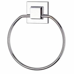 Держатель для полотенца круг самоклеящийся, цвет хром,