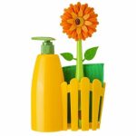 Дозатор, щётка для посуды, губка на подставке Flower Power