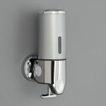 Диспенсер для антисептика/жидкого мыла механический, 400 мл, металл, цвет серый