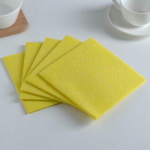 Набор салфеток для уборки Доляна, 30x30 см, вискоза, 5 шт, цвет МИКС