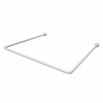 Карниз алюминиевый в виде L и U, цвет белый