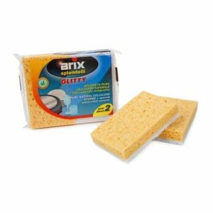 Губка целлюлозная, с деликатной фиброй для тефлона, 2 шт