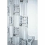 Штора для ванной комнаты Font полупрозрачная 180х200 см