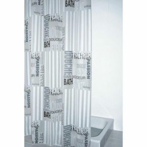 Штора для ванной комнаты Font полупрозрачная 180х200 см