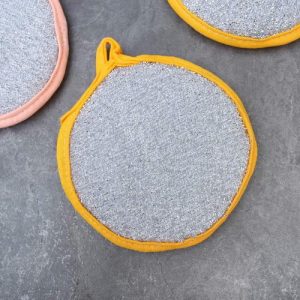 Набор губок для мытья посуды «Мастер», 11x11x2 см , 4 шт, цвет МИКС