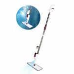 Швабра для мытья пола Pioneer с распылителем, 400 мл, 120 см, цвет белый-брусничный