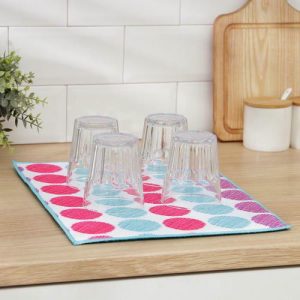 Коврик для сушки посуды Доляна «Твистер», 30x40 см, микрофибра