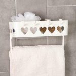 Держатель для ванных принадлежностей на липучке «Сердца», 26x10,5x6,7 см, цвет МИКС