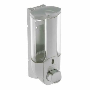 Диспенсер для жидкого мыла настенный Accoona 350 мл, пластик, цвет серый