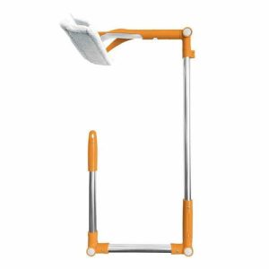 Швабра для мытья пола ORION прямоугольная, цвет серый-оранжевый