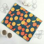 Коврик для сушки посуды Доляна «Цитрусы», 38x51 см, микрофибра