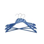 Набор вешалок деревянных цветных, 5 шт, МИКС