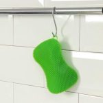 Губка для чистки посуды силиконовая «Талия»,12x8 см, цвет МИКС