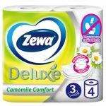 Туалетная бумага Zewa Deluxe аромат «Ромашки», 3 слоя, 4 шт