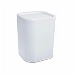 Мусорное ведро с крышкой Klar, пластик, 19,5х19,5х25,5 см, цвет белый