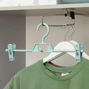 Вешалка для брюк и юбок с зажимами Доляна, 38x15 см, цвет МИКС