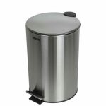 Мусорное ведро с педалью ORION 7 л, цвет хром матовый