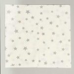 Салфетки бумажные «Звёздочки», 33х33 см, набор 20 шт., цвет серебряный