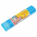 Мешки для мусора с завязками 60 л, 22 мкм, ПВД, 10 шт, цвет синий