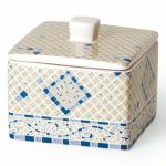 Контейнер для ватных палочек и дисков Livorno Blue