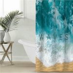 Штора для ванной Этель Waves 145 х 180 см, полиэстер
