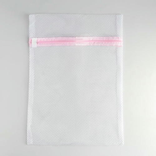 Мешок для стирки белья, 30x40 см, мелкая сетка, цвет белый — изображение 2