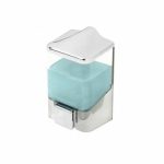 Дозатор для мыла 1000 мл, цвет прозрачный-белый