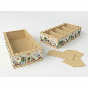 Короб для обуви на 4 ячейки «Флёр», 26х52х12 см