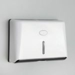 Диспенсер бумажных полотенец в листах, 27,5x10x20,5 см, пластик, цвет белый