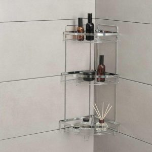 Полка угловая 3-х ярусная разборная Доляна, 32,5x24,2x58 см