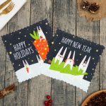 Набор салфеток Доляна Hollidays 20х20 см-2 шт, микрофибра