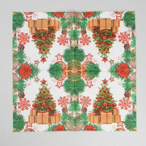 Салфетки бумажные «Ёлка», набор, 20 шт., 33 x 33 см — изображение 2