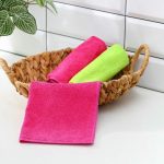 Салфетки универсальные Доляна, тряпки для уборки, 3 шт, 30x30 см, микрофибра, 220 гр, с оверлоком