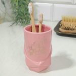 Стакан для зубных щеток Цветы, 11 х 7,5 см