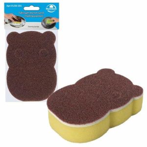 Губка для мытья кухни «Карборундовая», МИКС