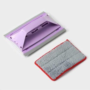 Окномойка-трансформер, силиконовый сгон, 2 насадки, 19x11 см, цвет МИКС