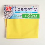 Салфетка для стекла из микрофибры, 30x30 см, 1 шт