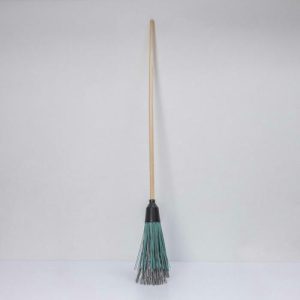 Метла полипропиленовая, наборная, с черенком, 3 фланца, цвет МИКС (Круглая)