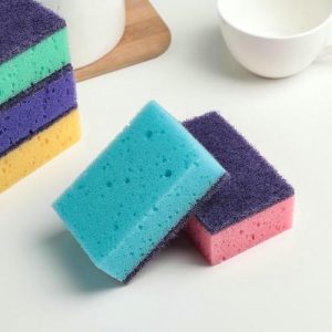 Набор губок кухонных «Брик», 9,6x6,4x3,7 см, 5 шт