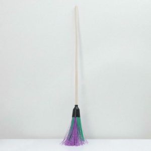 Метла полипропиленовая, круглая, наборная «Стандарт», с черенком, 4 кольца, цвет МИКС (Круглая)