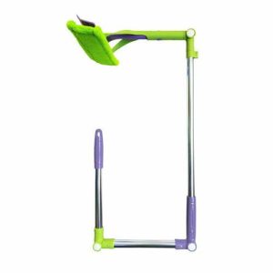 Швабра для мытья пола ORION прямоугольная, насадка из микрофибры, цвет зелёный