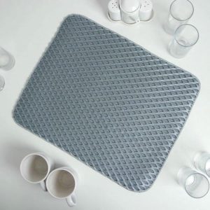 Салфетка для сушки посуды Доляна «Эва», 46x23 см, полиэстер, цвет МИКС