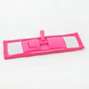 Держатель с насадкой для плоской швабры, 42x13,5 см, микрофибра, цвет МИКС