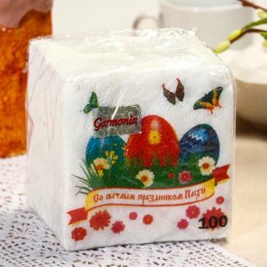 Салфетки бумажные «Гармония цвета. Светлый праздник», 24*24 см, 100 шт